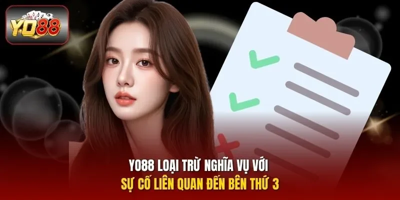 YO88 loại trừ nghĩa vụ với sự cố liên quan đến bên thứ 3 